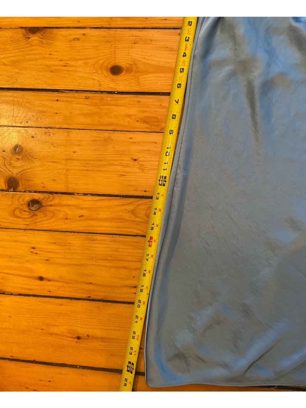 Wilfred Light Blue Satin Slip Dress - Picture 4 of 6